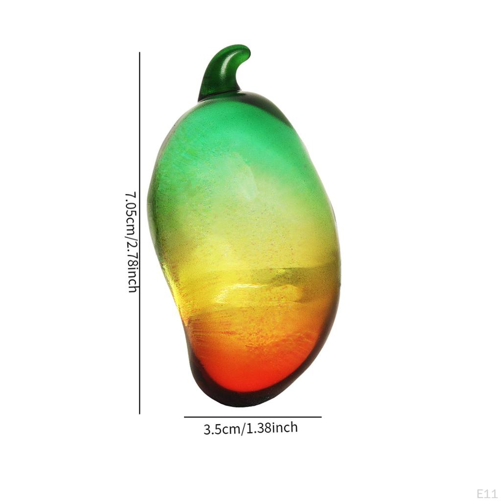 Decorative Fruits Figurines Chirstmas Decor Multicolor Creative Collectible Display Props Crystal