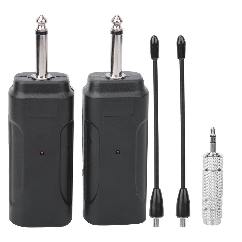 Audio Transmitter Receiver System Portable Wireless for Electric Guitars Musical Instrument