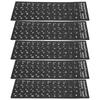 5 Sheets Russian Language Keyboard Stickers Premium Paper Material Matte Texture Non-Slip Comfortable Touch for All Laptop