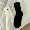 Женские теплые носки, зимние утепленные белые носки, милые носки Kawaii Y2k, элегантные носки для девочек в стиле аниме, черные носки в стиле Лолиты с героями мультфильмов Harajuku