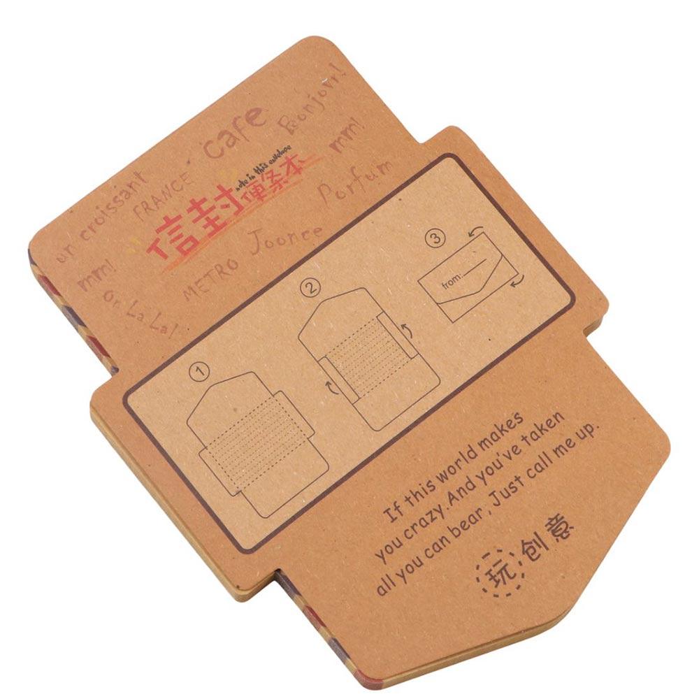 Vintage Kraft Paper Student Stationery Memo Pad Notepad Writing Pads Envelope