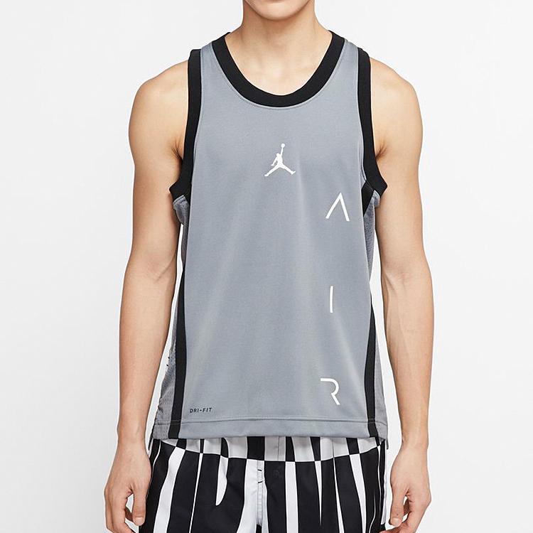 Jordan Air Dri-FIT свободный комфортный баскетбольный жилет мужской топ дымчато-серый CT4766-084