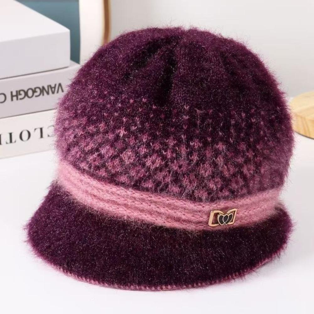Cold Resistant Winter Hat Thickened Basin Cap Exquisite Fleece Knitted Hat Autumn Winter