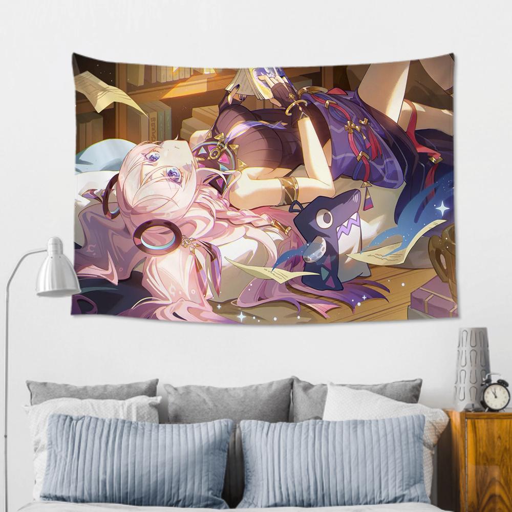 Citlali Genshin Impact Tapestry Room Decor Wall Cloth Party Hanging Background Room Decor Baby Room