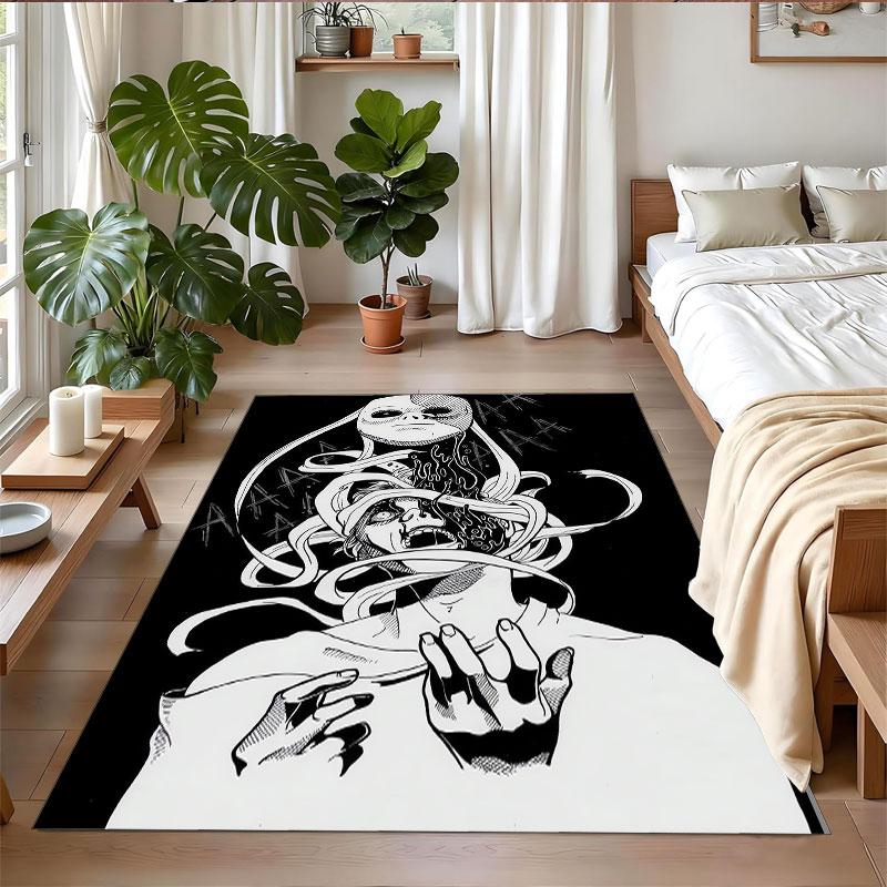 Crystal Velvet Rug Soft Non Slip Indoor Floor Mat Home DecorSally Face