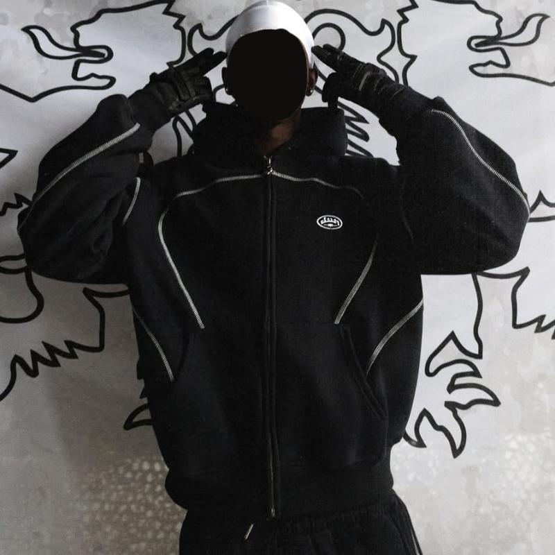 European and American Fashion Trend High Street Casual Loose Embroidered Men's and Women's Hoodies for Autumn and Winter