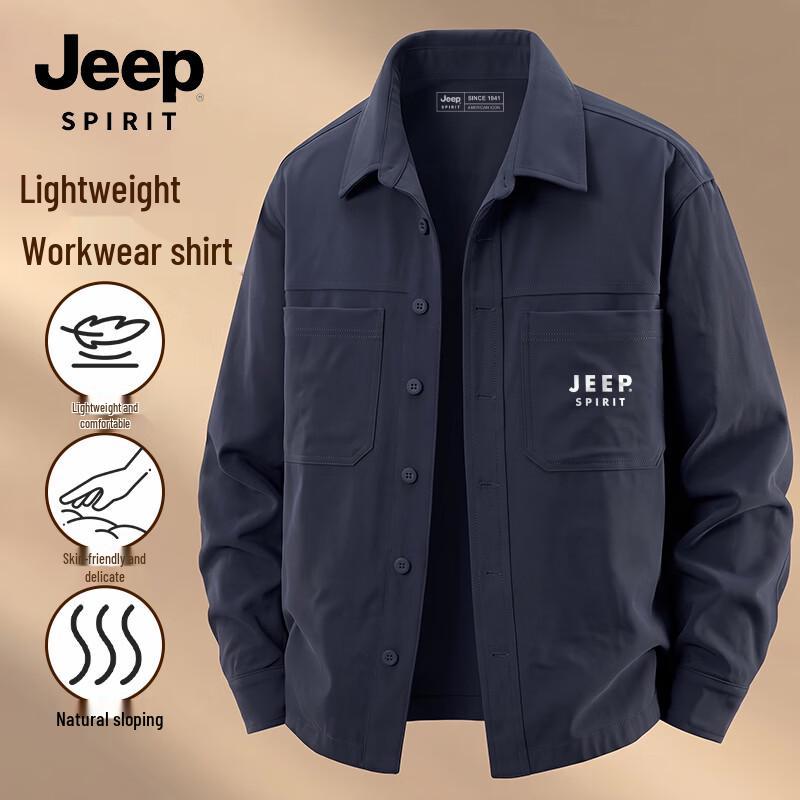 Мужская повседневная рубашка с длинным рукавом JEEP SPIRIT