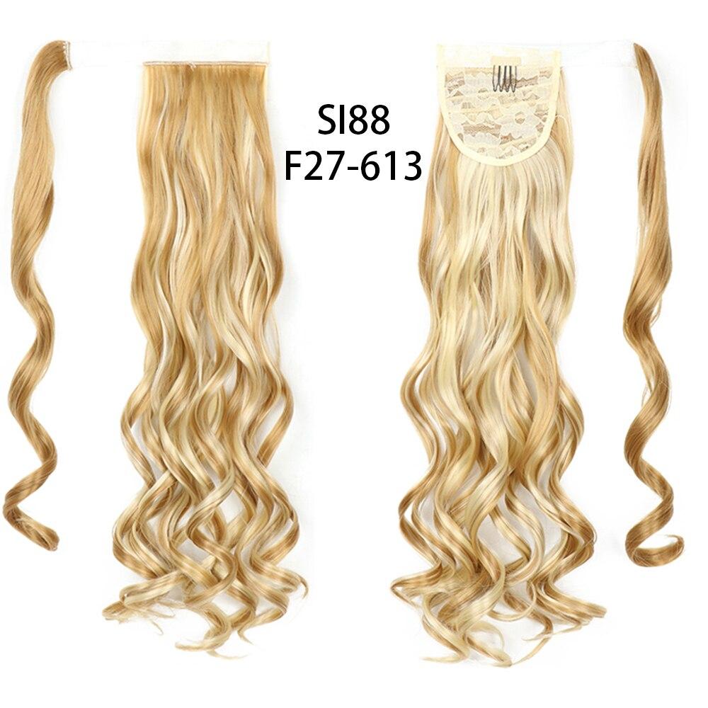 MERISIHAIR Длинный прямой хвост на клипсах Искусственный хвост Парик для хвоста с заколками Синтетический хвост Наращивание волос
