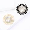 High-Grade Exquisite Alloy Rhinestone Wreath Brooch Elegant Temperament Women'S Suit Sweater Corsage Jewelry Pin