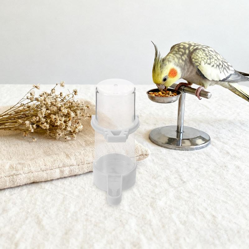 5Pcs Automatic Bird Water Feeder 180Ml Sturdy Base Transparent Water Level Display No Spill Design for Small Birds Parrot Cage