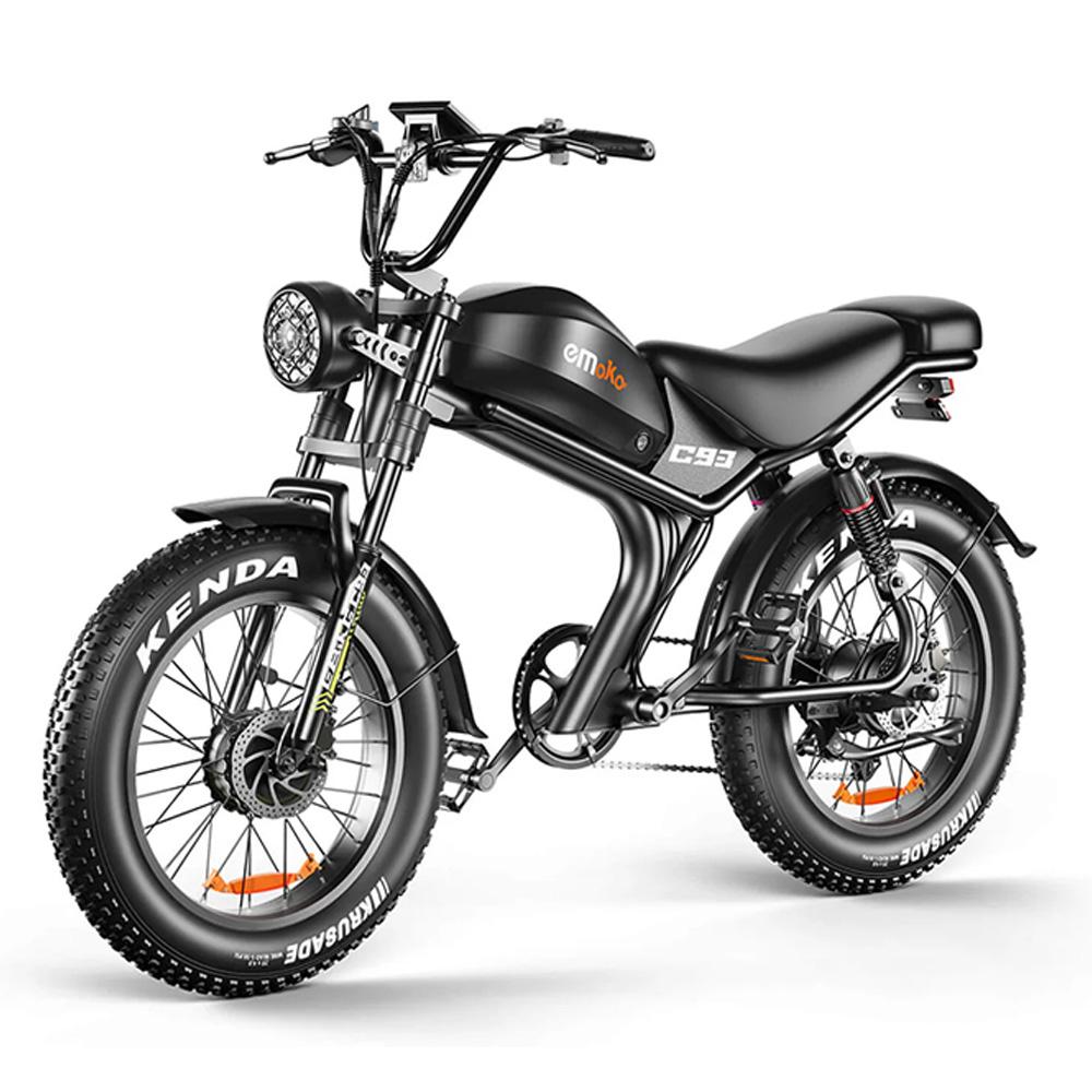 Электровелосипед Emoko C93-D с двойным приводом, 2000 Вт, 48 В 23 Ач, 20×4,0 широкие шины, Pedelec, гидравлические дисковые тормоза, E-Bike для ежедневных поездок и приключений на природе