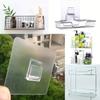 Strong Adhesive Shaped Clips, No Drill Wall Hooks for Kitchen, Bathroom Bedroom Easy Install, Modern Plastic Design, Holds Utensils, Bottles More