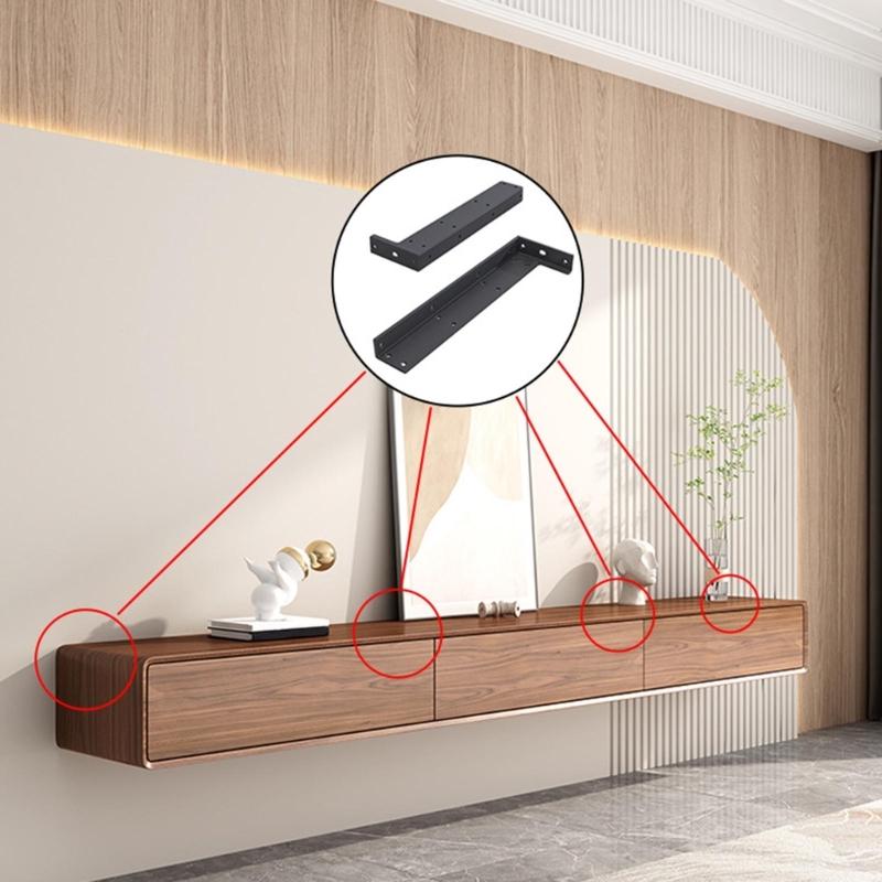 Металлические Полки Кронштейны Подвесная Тренога Полка Утолщенные Невидимые L-образные Кронштейны Настенный Кронштейн для Поддержки Полки