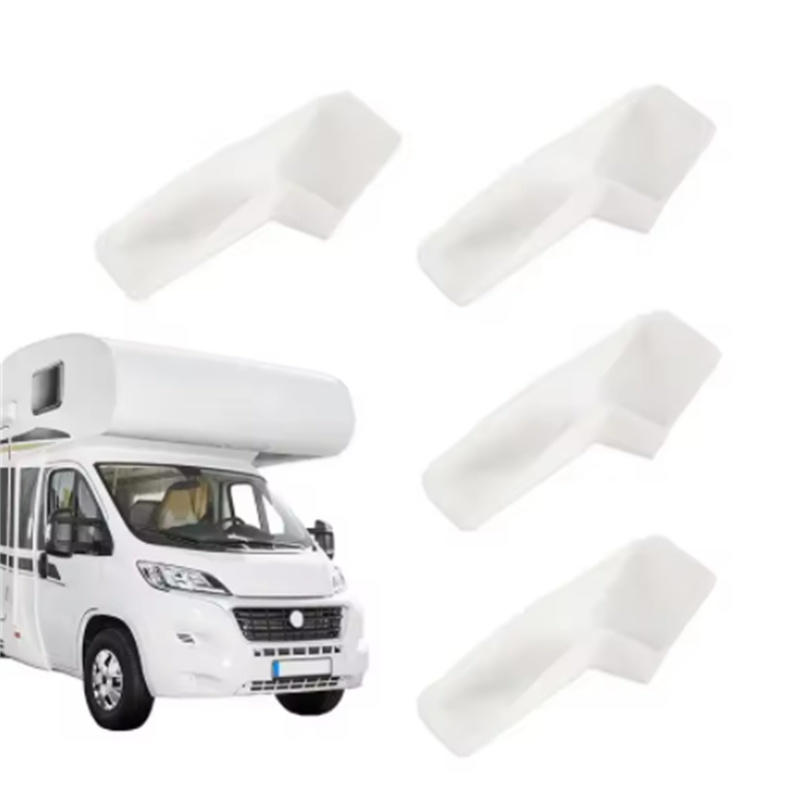 2 шт. Водоотводной желоб для дождевой воды с крыши автодома, водосточный желоб, аксессуары для водоотвода с крыши, прочный пластик для крыши автодома, кемпера, прицепа, для отвода воды