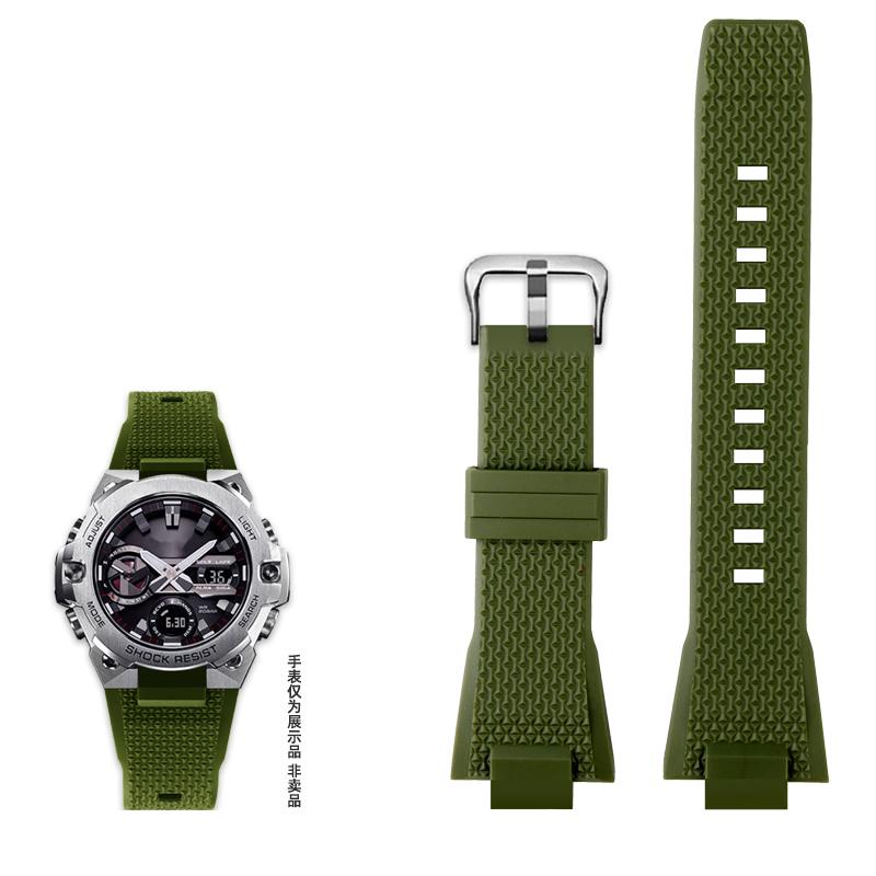 Для Casio Steel Heart GST-B400 GST-B400D/BD/AD Серия GST B400 Модифицированный Резиновый Силиконовый Ремешок для Часов Водонепроницаемый Ремешок