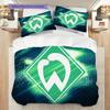 Постельное белье с узором SV Werder Bremen Комплект одеял Покрывало Наволочка Домашний Декор Подарок на День Рождения (1 пододеяльник + 2 наволочки, без наполнителя)