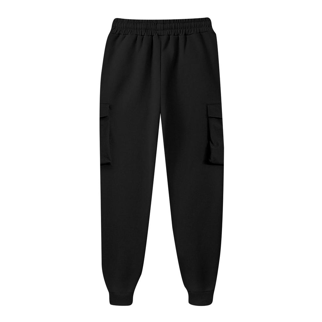 Women's Fashion Sport Solid Color Pocket Casual Sweatpants Pants