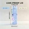1PC Two Hummingbird Bird Print 750ml Color Plastic Sports Water Bottle Leakproof Flip Straw Lid Suitable for Sports Office Home Use