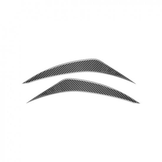 Bright Carbon Fiber Car Front Headlight Eyelid Sticker For Toyota Corolla 06-12