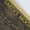 Posters Retro Removable Kraft Paper The Earth's Moon Kraft Paper Poster for Bars