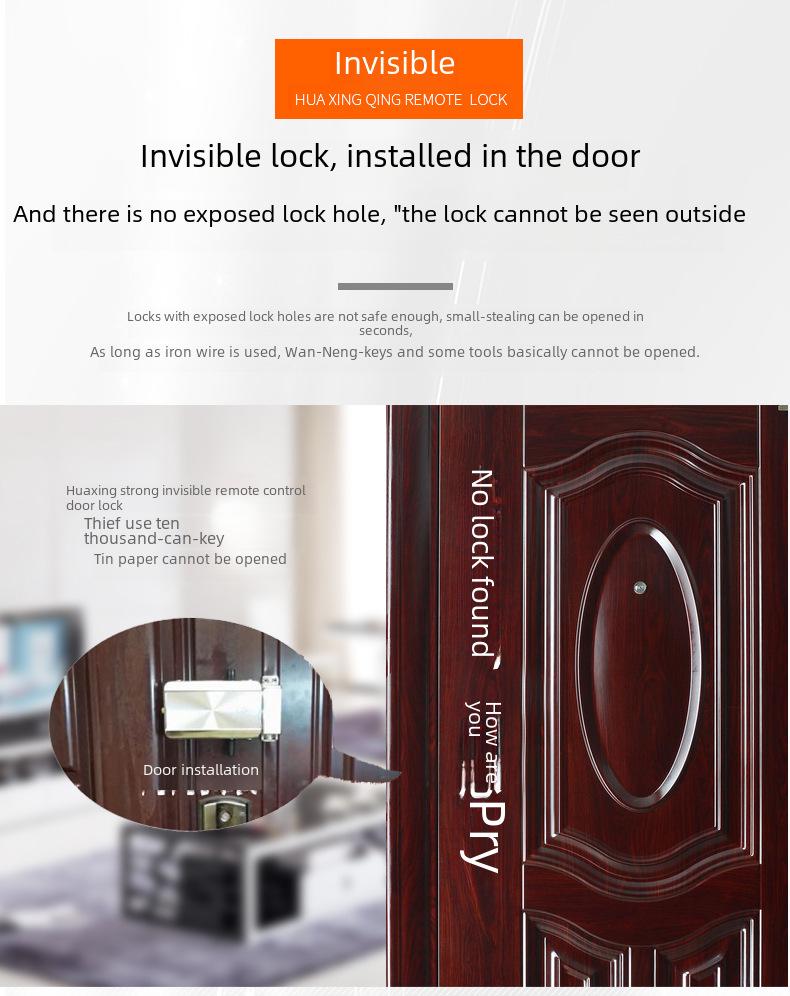 Tuya Невидимый Умный Замок: Дистанционное управление, защита от кражи, пароль и разблокировка по Bluetooth для стеклянных дверей