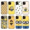 M-79 Fun Minions Black Sofe Case for iPhone 16 15 Plus 14 13 Mini 12 11 Pro 8 6 6S SE 5 XR XS Max Realme C30 C33 C32 9I VIVO V29 V27 V23 Y36