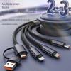 Four In One Fast Charging Data Cable Suitable For iPhone Phones, Huawei 5A Super Fast Charging, Xiaomi Type-Coppo Charging Cable