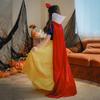 Halloween Kids Dress Snow White Cosplay Out Dress Girls Red Riding Hood Shawl Cape Queen Dress