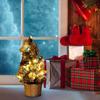 Desk Christmas Tree with Lights Decoration Artificial Gift for