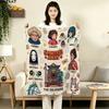 1PC Away Patterned Flannel Blanket Suitable For All Seasons For Home Decor Warmth And Comfort Gifts Holiday Present