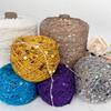 50G Dual-Size Sequins Craft Yarn Chunky Decorative Yarn Handcraft Glitter Crochet Thread Premium Fancy Knitting Supplies