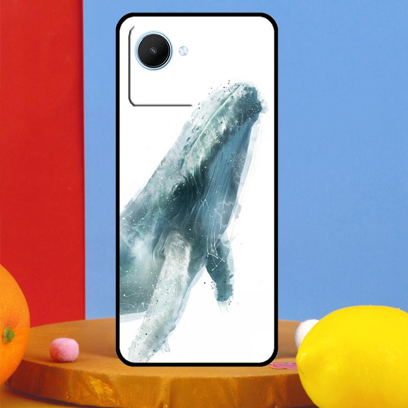 Мультяшный кит для Realme GT5 GT Neo 6 9 10 11 12 Pro Plus C21Y C25s C30 C31 C33 C35 C51 C53 C55 C67 Чехол