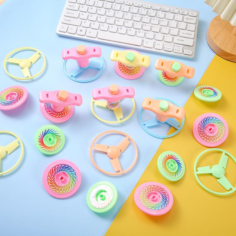 Gyroscope Toy Plastic With Bubble Push And Spin Features For Gift Relaxation