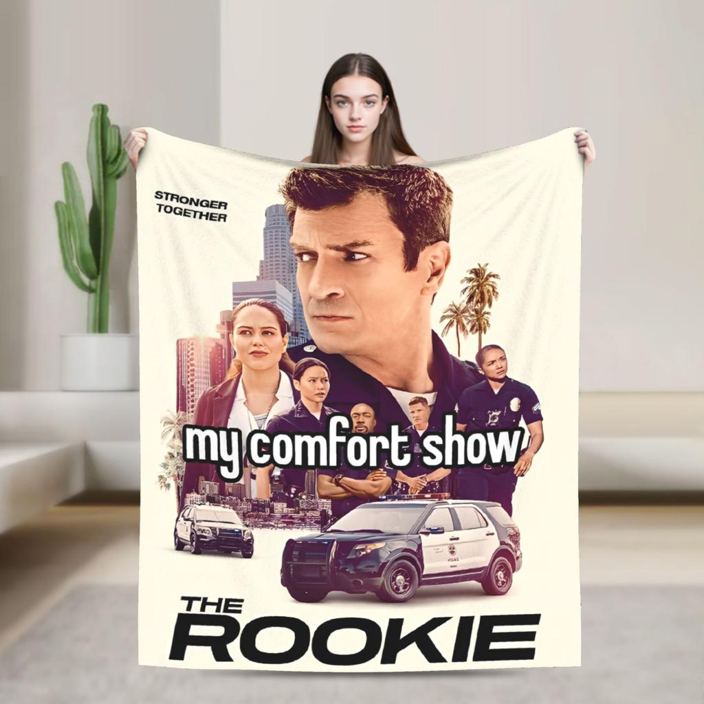 The Rookie TV Show Flannel Blankets Soft Throw Blanket for Living Room Picnic Graphic Bedspread Sofa Bed Cover