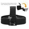 Plastic Black Outdoor Head Harness Strap Shooting Bracket Headband Mount for Motion Camera