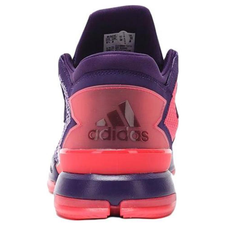 adidas Баскетбольные Универсальные Удобные Нескользящие Прочные Высокие Баскетбольные Кроссовки Мужские Кроссовки Фиолетовые Красные AQ8553