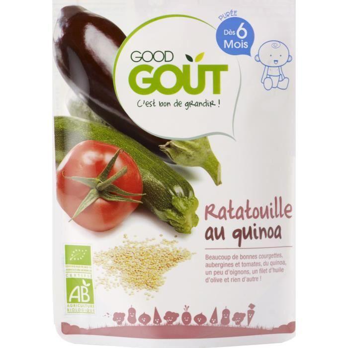 Good Goût Plat Ratatouille Au Quinoa +6m Bio 190g