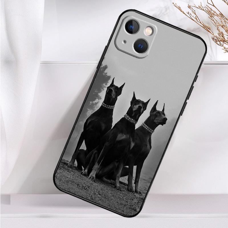 Dachshund Doberman Dog Phone Case For iPhone 16 15 14 13 12 11 Pro Max Mini X XR XS Max 7 8 Plus Back Cover