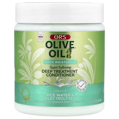 ORS, Olive Oil®, Max Moisture™, Супермягкий глубоко увлажняющий кондиционер, Подходит для всех типов и текстур волос, 20 унций (567 г)