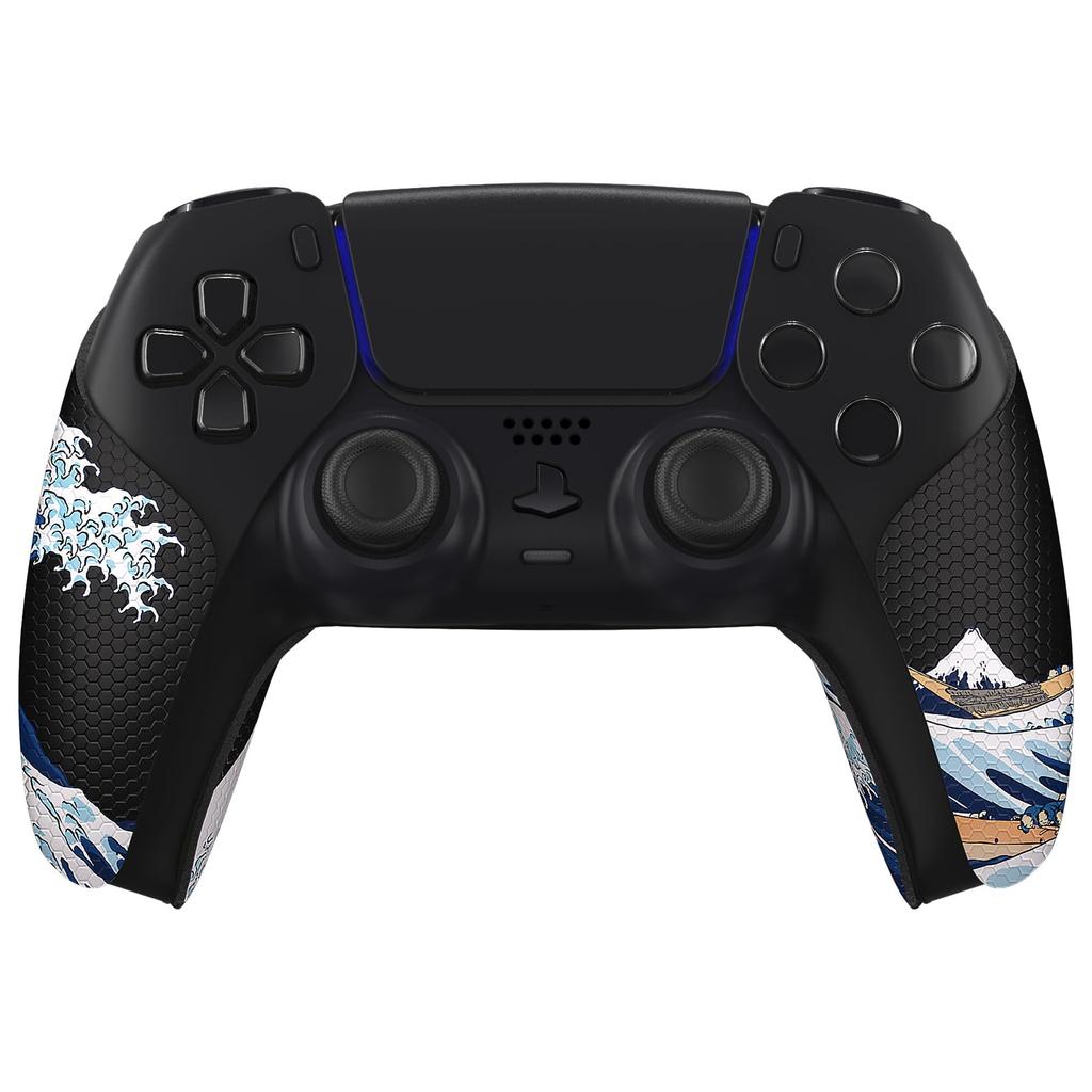 eXtremeRate PlayVital Grip for PS5 Professional Textured Soft Rubber Pad Handle Grip Sticker for PS5 Controller Great Non-Slip Sweat-Absorbent
