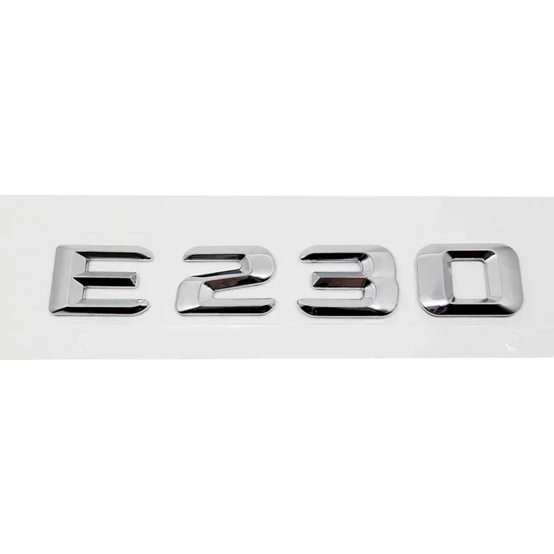 Car Tail Letter Number Emblem Sticker Rear Trunk Badge Decal for Mercedes Benz E Class E53 E55 E63 E200 E220 E230 E240 E250 E260 EIA4