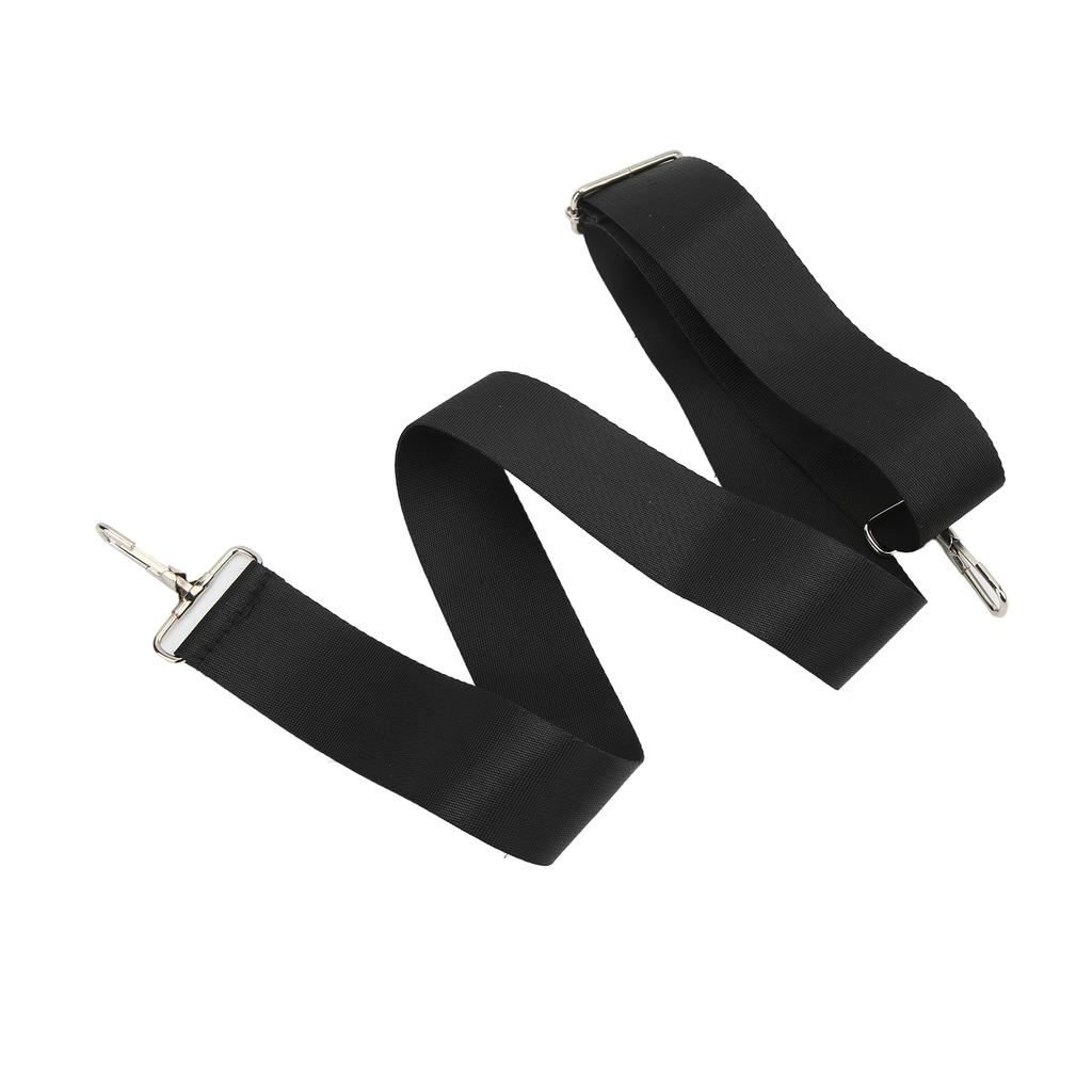 1 м регулируемый ремень для сумки на плечо из нейлона с двойной пряжкой, противоскользящий ремень для компьютерной сумки, черный