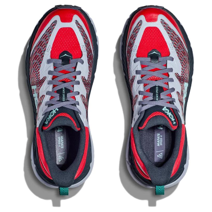 HOKA Mafate Speed 4 Cerise Stormy Skies Женские кроссовки Красные 1131056-CTRM