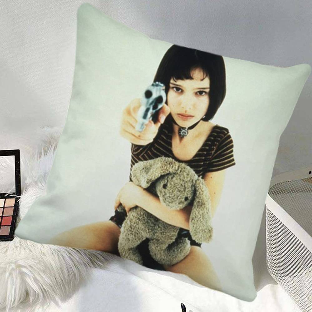 Classic Movie Leon The Professional Pillow Case Square Pillow Bedroom Sofa Leisure Comfort Cushion Car Home Decoration