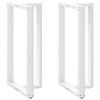 VidaXL Bar Table Legs In T-Shape, 2 Pieces, White, 60 X 35 X (110-111) Cm, Steel 4013105