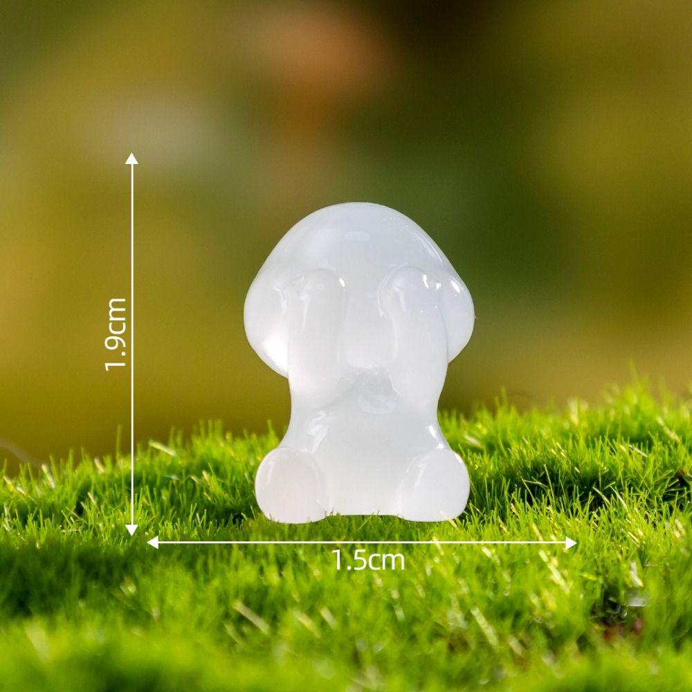 Glow In Dark Luminous Small People Figurines Cartoon Little Man Statue  Fairy Garden Decorations