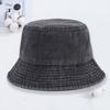 Washed Bucket Hat Men and Women Retro Summer Versatile Face Small Sunshade Bucket Hat Basin Hat Tide