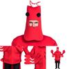 Eyecatching Red Lobster Cosplay Costume Durable Performance Outfit For Halloween And Festive Events