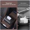 High-End Car Armrest Tissue Box - Hanging Storage for Napkins & Papers