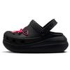 Crush Clog EVA Puff Black Pink Barbie Retro Hole Shoes Unisex Black